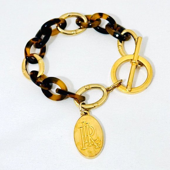 Lauren Ralph Lauren Tortoise Shell/Gold Tone Bracelet - Picture 2 of 6